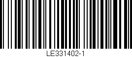 Código de barras (EAN, GTIN, SKU, ISBN): 'LE331402-1'