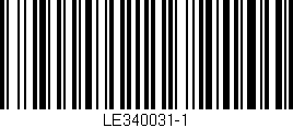 Código de barras (EAN, GTIN, SKU, ISBN): 'LE340031-1'
