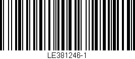 Código de barras (EAN, GTIN, SKU, ISBN): 'LE381246-1'