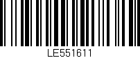 Código de barras (EAN, GTIN, SKU, ISBN): 'LE551611'