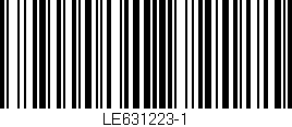 Código de barras (EAN, GTIN, SKU, ISBN): 'LE631223-1'