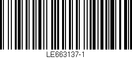 Código de barras (EAN, GTIN, SKU, ISBN): 'LE663137-1'