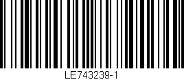 Código de barras (EAN, GTIN, SKU, ISBN): 'LE743239-1'