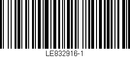 Código de barras (EAN, GTIN, SKU, ISBN): 'LE832916-1'