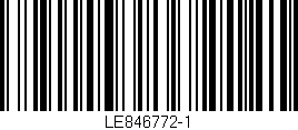Código de barras (EAN, GTIN, SKU, ISBN): 'LE846772-1'