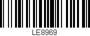 Código de barras (EAN, GTIN, SKU, ISBN): 'LE8969'