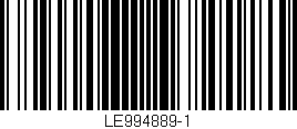Código de barras (EAN, GTIN, SKU, ISBN): 'LE994889-1'