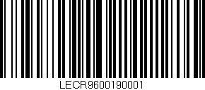 Código de barras (EAN, GTIN, SKU, ISBN): 'LECR9600190001'