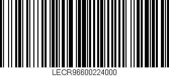 Código de barras (EAN, GTIN, SKU, ISBN): 'LECR96600224000'