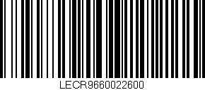 Código de barras (EAN, GTIN, SKU, ISBN): 'LECR9660022600'