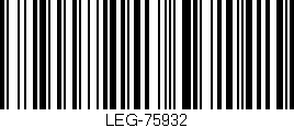 Código de barras (EAN, GTIN, SKU, ISBN): 'LEG-75932'
