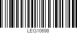 Código de barras (EAN, GTIN, SKU, ISBN): 'LEG10698'