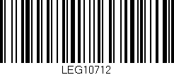 Código de barras (EAN, GTIN, SKU, ISBN): 'LEG10712'