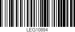 Código de barras (EAN, GTIN, SKU, ISBN): 'LEG10894'