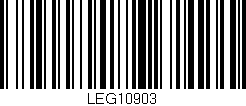 Código de barras (EAN, GTIN, SKU, ISBN): 'LEG10903'