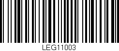 Código de barras (EAN, GTIN, SKU, ISBN): 'LEG11003'