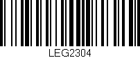 Código de barras (EAN, GTIN, SKU, ISBN): 'LEG2304'