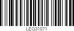 Código de barras (EAN, GTIN, SKU, ISBN): 'LEG31071'