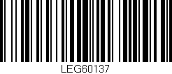 Código de barras (EAN, GTIN, SKU, ISBN): 'LEG60137'