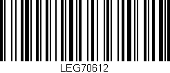 Código de barras (EAN, GTIN, SKU, ISBN): 'LEG70612'