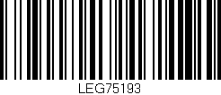 Código de barras (EAN, GTIN, SKU, ISBN): 'LEG75193'