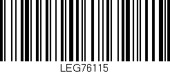 Código de barras (EAN, GTIN, SKU, ISBN): 'LEG76115'