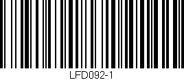 Código de barras (EAN, GTIN, SKU, ISBN): 'LFD092-1'