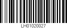 Código de barras (EAN, GTIN, SKU, ISBN): 'LH01020027'