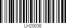 Código de barras (EAN, GTIN, SKU, ISBN): 'LH20036'