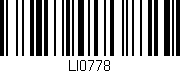 Código de barras (EAN, GTIN, SKU, ISBN): 'LI0778'