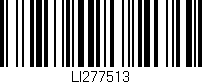 Código de barras (EAN, GTIN, SKU, ISBN): 'LI277513'