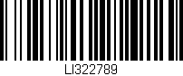 Código de barras (EAN, GTIN, SKU, ISBN): 'LI322789'