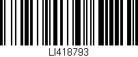 Código de barras (EAN, GTIN, SKU, ISBN): 'LI418793'
