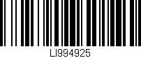 Código de barras (EAN, GTIN, SKU, ISBN): 'LI994925'