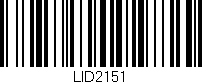 Código de barras (EAN, GTIN, SKU, ISBN): 'LID2151'