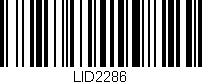 Código de barras (EAN, GTIN, SKU, ISBN): 'LID2286'