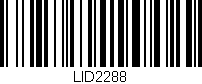 Código de barras (EAN, GTIN, SKU, ISBN): 'LID2288'