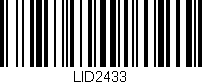 Código de barras (EAN, GTIN, SKU, ISBN): 'LID2433'