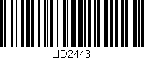 Código de barras (EAN, GTIN, SKU, ISBN): 'LID2443'