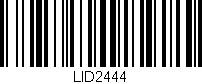 Código de barras (EAN, GTIN, SKU, ISBN): 'LID2444'