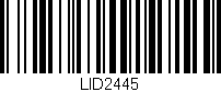 Código de barras (EAN, GTIN, SKU, ISBN): 'LID2445'