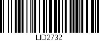 Código de barras (EAN, GTIN, SKU, ISBN): 'LID2732'
