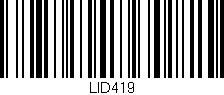 Código de barras (EAN, GTIN, SKU, ISBN): 'LID419'