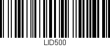 Código de barras (EAN, GTIN, SKU, ISBN): 'LID500'