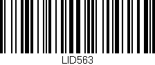 Código de barras (EAN, GTIN, SKU, ISBN): 'LID563'