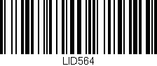 Código de barras (EAN, GTIN, SKU, ISBN): 'LID564'
