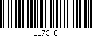 Código de barras (EAN, GTIN, SKU, ISBN): 'LL7310'