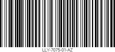 Código de barras (EAN, GTIN, SKU, ISBN): 'LLY-7075-01-AZ'