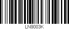 Código de barras (EAN, GTIN, SKU, ISBN): 'LN9003K'