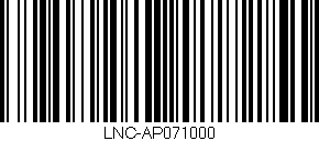 Código de barras (EAN, GTIN, SKU, ISBN): 'LNC-AP071000'